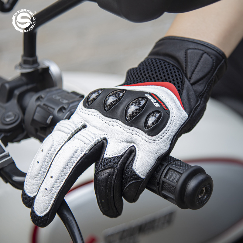 Motorcycle Glove Knuckle - STAR FIELD KNIGHT Women Motorcycle Gloves