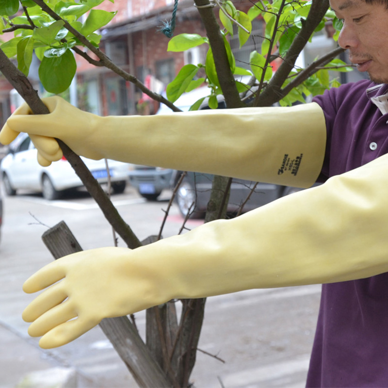 Dish Glove Rubber - Long Rubber Thick Latex Cleaning Dish