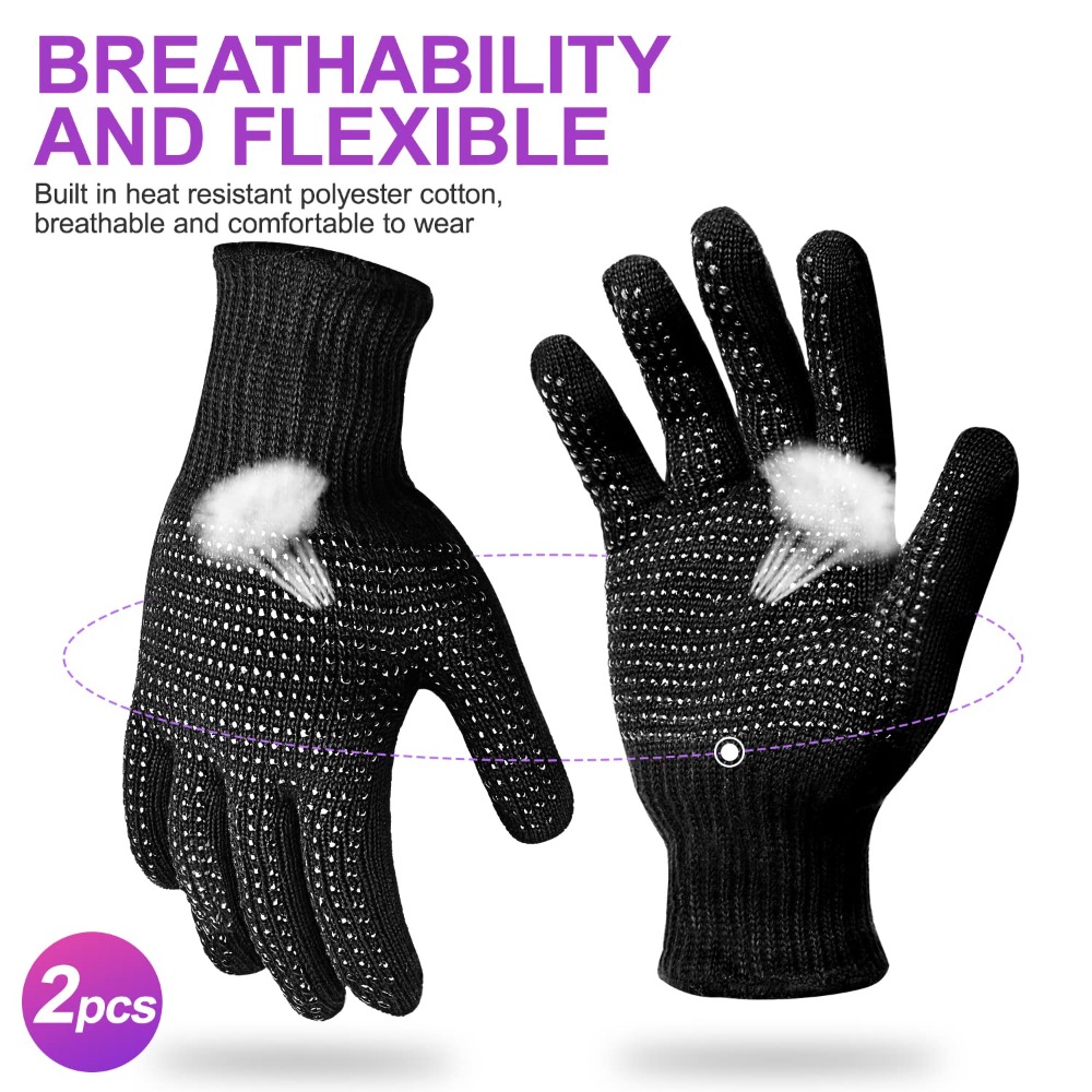 Heat Resistant Glove - Heat Resistant Gloves with Silicone Bumps,