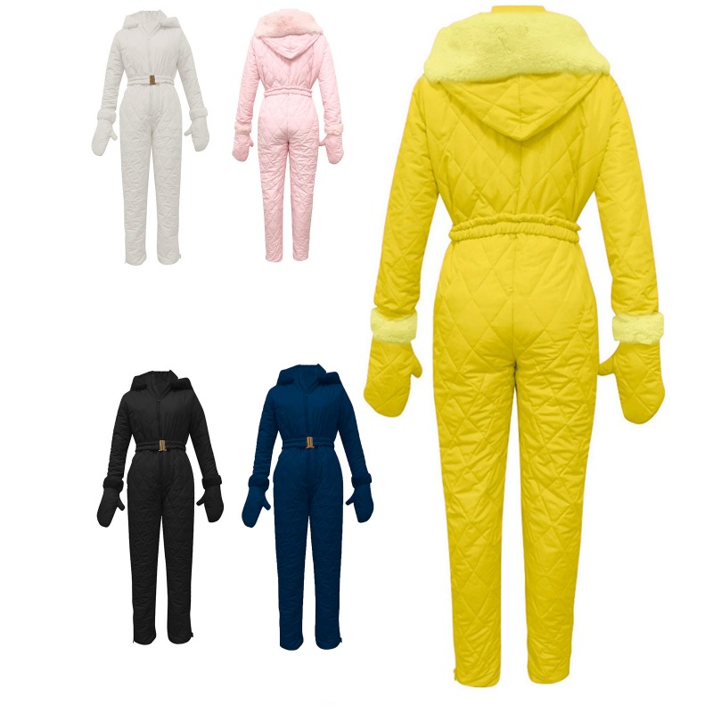 Ski Glove Waterproof - Couple's Solid Color Ski Suit, Winter