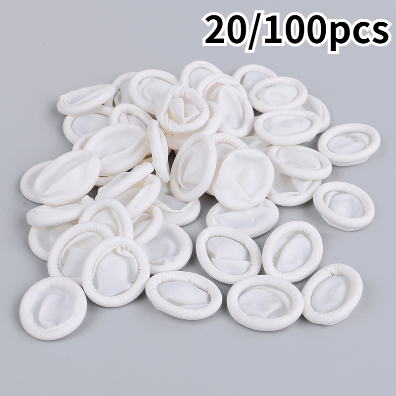 Latex Disposable Glove - 20/100pcs Disposable Anti Static Rubber Latex