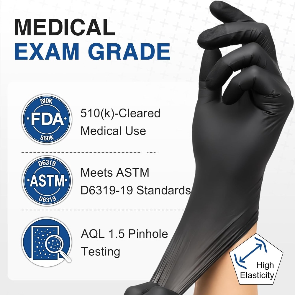 Disposable Black Nitrile Glove - Exam Glove Nitrile recension och pris