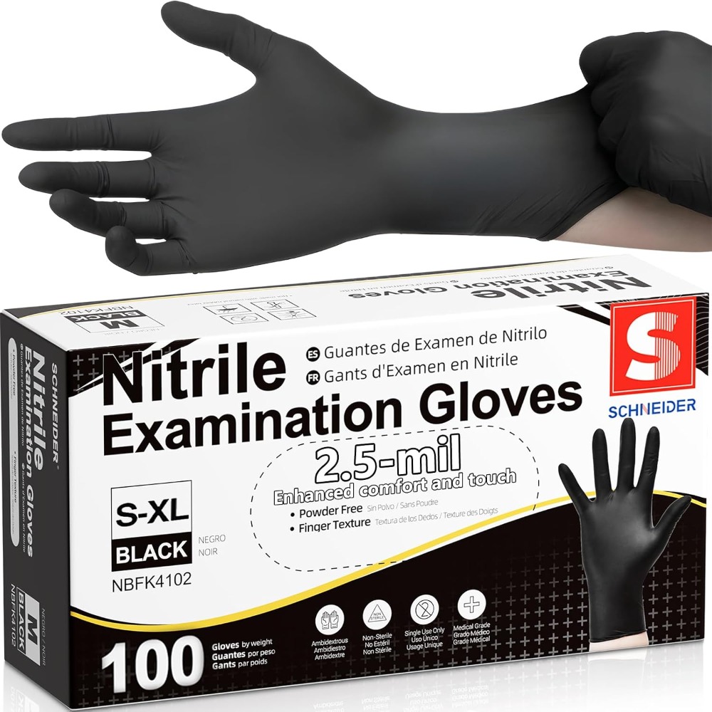 Disposable Black Nitrile Glove - Exam Glove Nitrile recension och pris