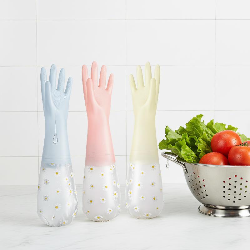 Floral Pattern Household Latex - Rubber Glove Cleaning recension och pris