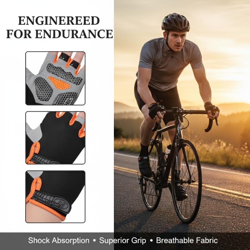 Fingerless Cycling Gloves Anti - Fingerless Glove Knit recension och pris