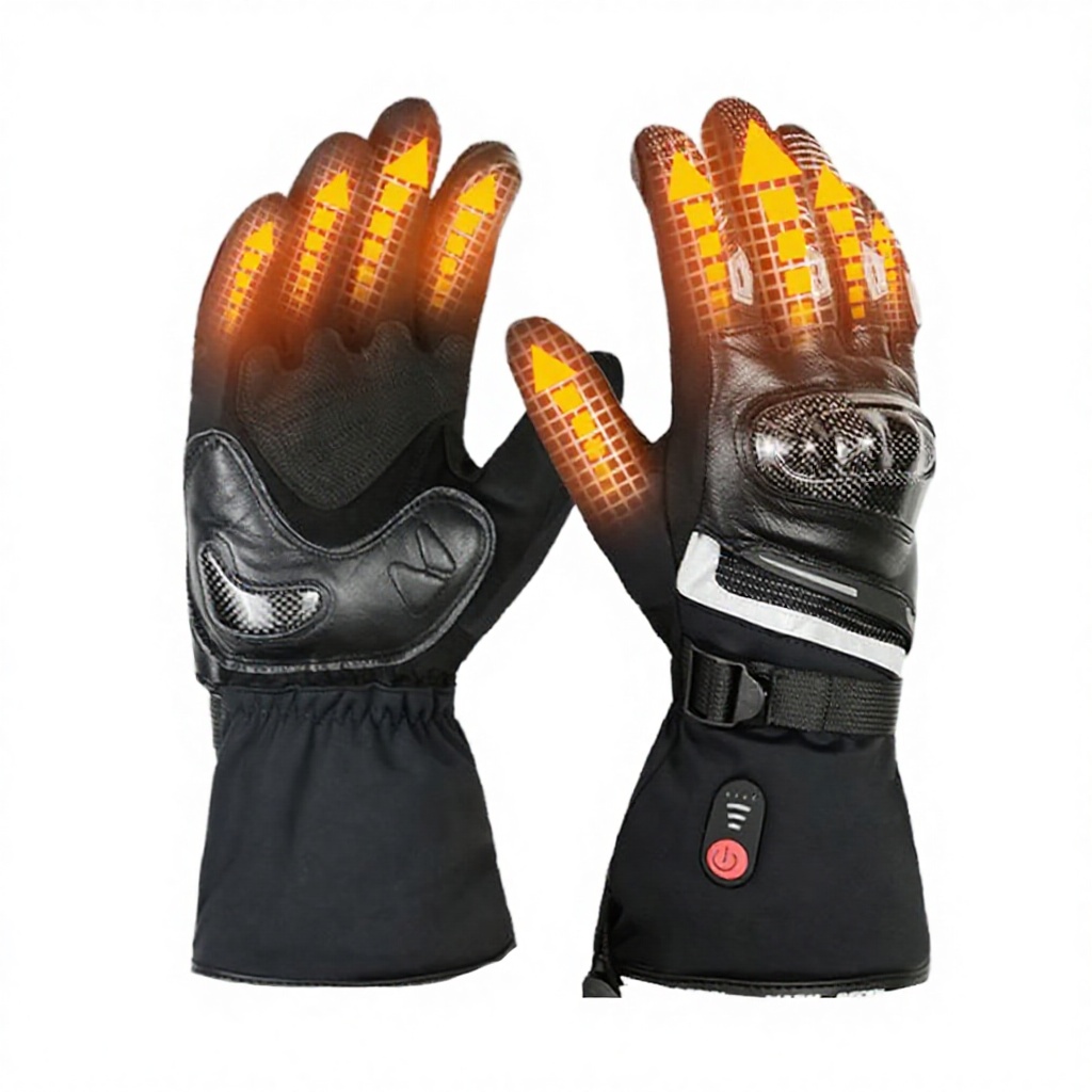 7.4V Heated Motorcycle Gloves, - Motorcycle Glove Knuckle recension och pris