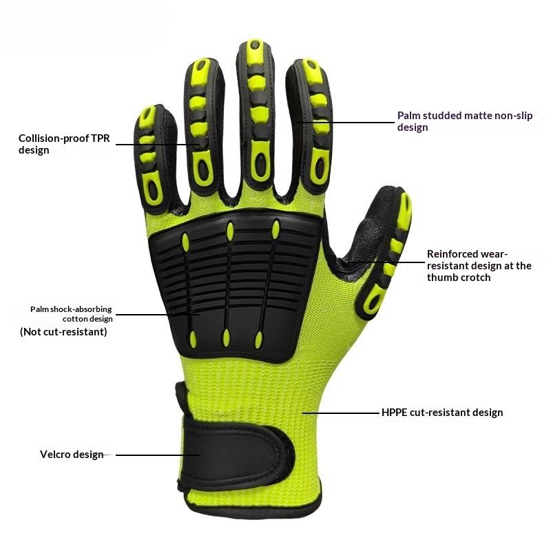 1 Pair Cut & Impact Resistant  - Nitrile Mechanic Glove recension och pris