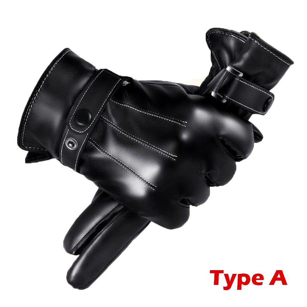 1Pair Winter Gloves Warm Drivi - Leather Driving Glove recension och pris