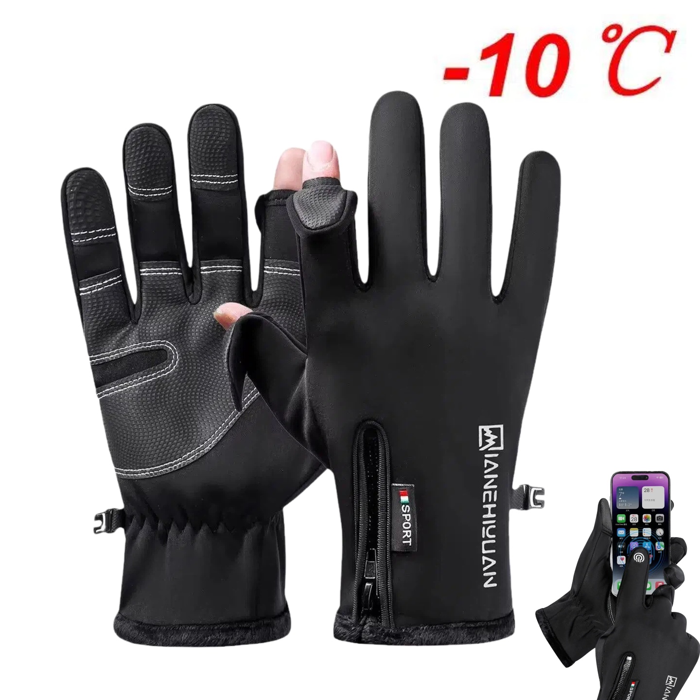 Cycling Gloves Men Touch Scree - Ski Glove Waterproof recension och pris