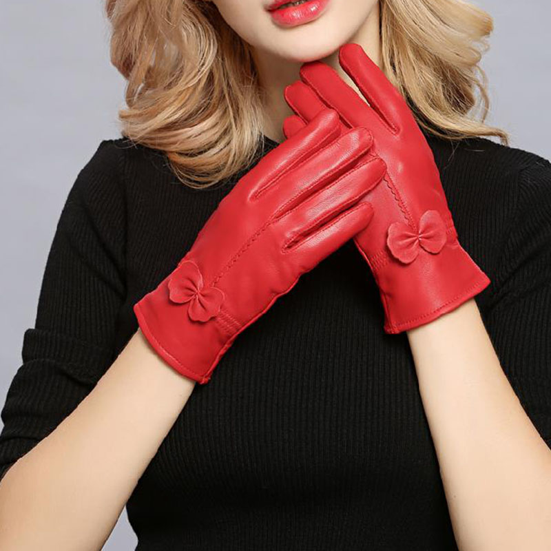 Women Genuine Leather Winter W - Wool Glove Lined recension och pris