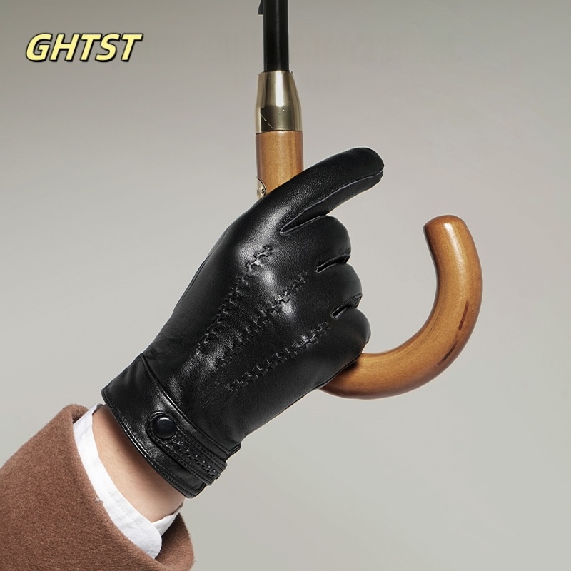 2025 New Men Winter Genuine Le - Leather Driving Glove recension och pris