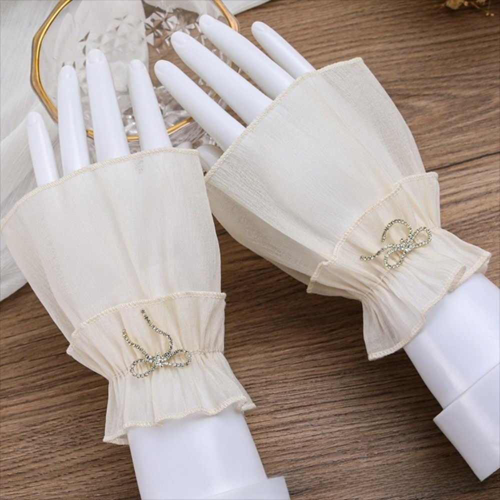 Ruched Pleated Detachable Cuff - Fingerless Glove Knit recension och pris