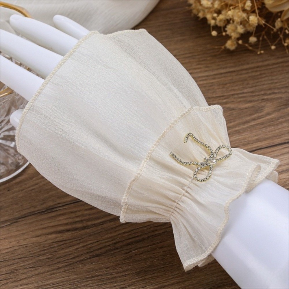 Ruched Pleated Detachable Cuff - Fingerless Glove Knit recension och pris
