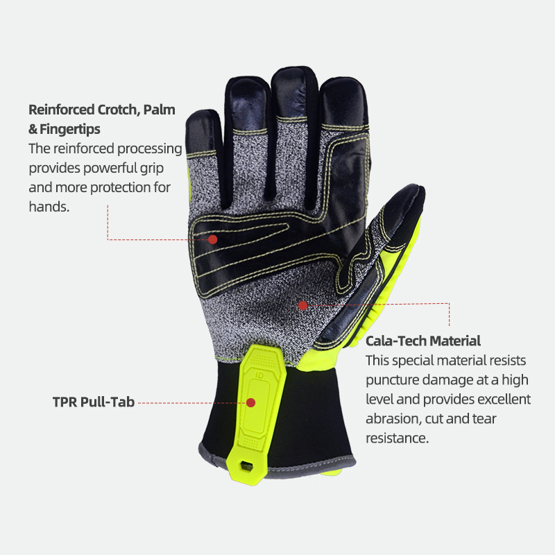 XYEHS ANSI CUT A5 Rescue Extri - Work Glove Impact recension och pris