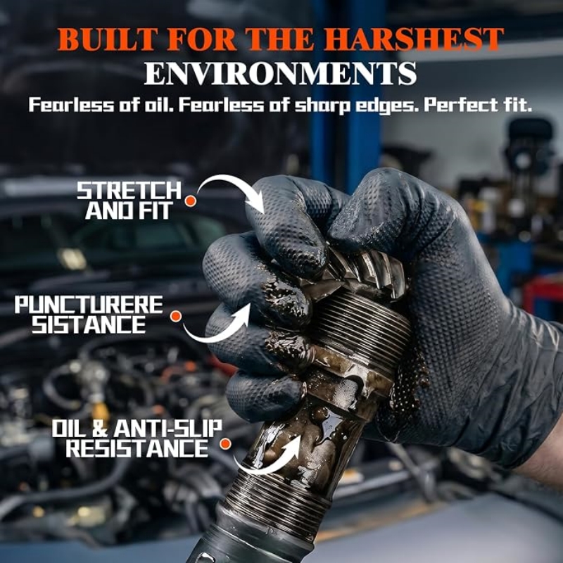 8 Mil Heavy Duty Industrial Or - Rubber Glove Cleaning recension och pris