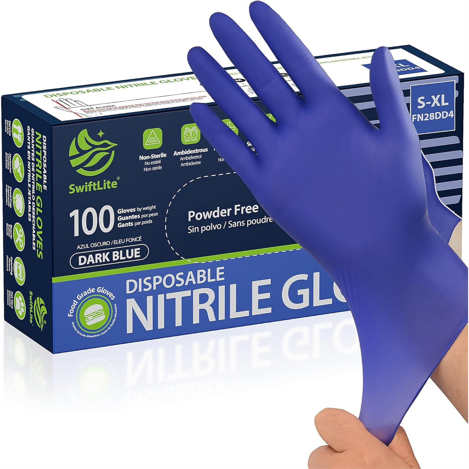 Disposable Nitrile Gloves for  - Rubber Glove Cleaning recension och pris