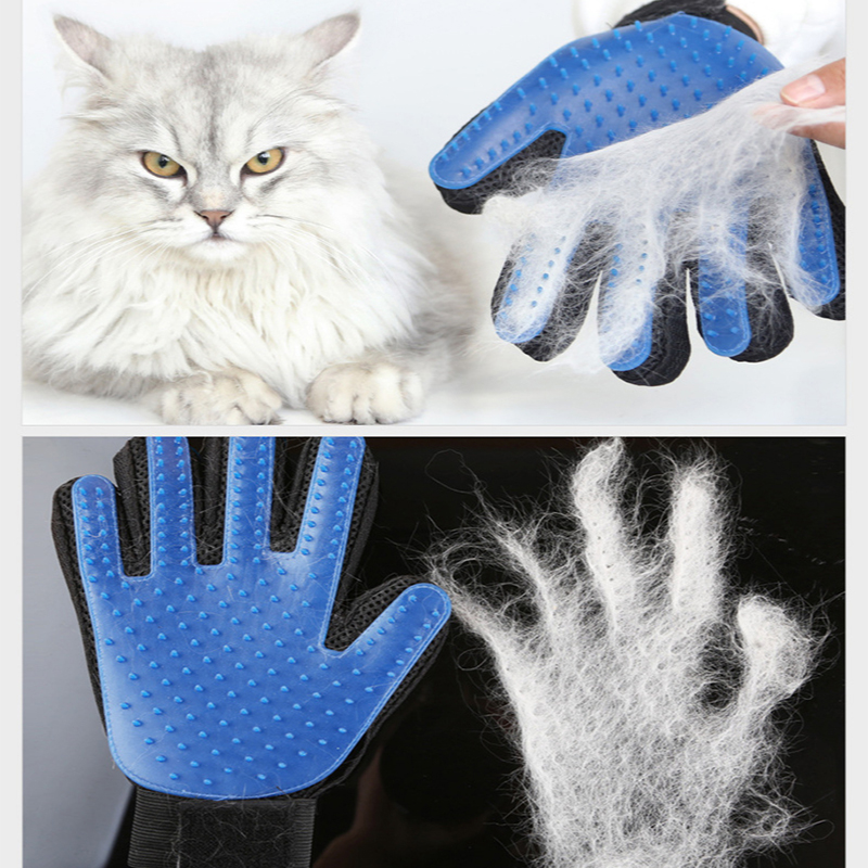 Pet Grooming Gloves Silicone B - Rubber Glove Cleaning recension och pris