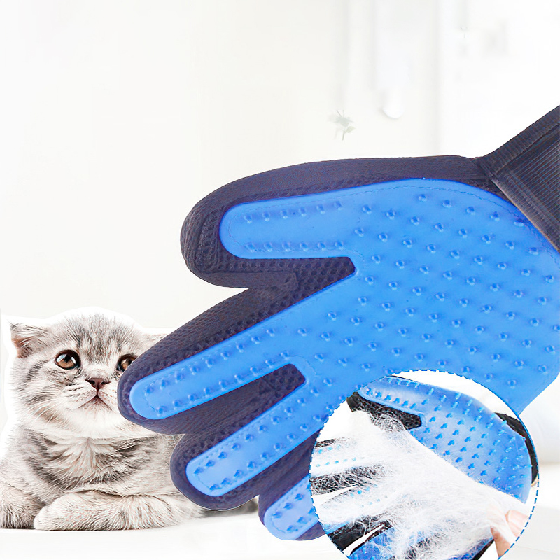 Pet Grooming Gloves Silicone B - Rubber Glove Cleaning recension och pris