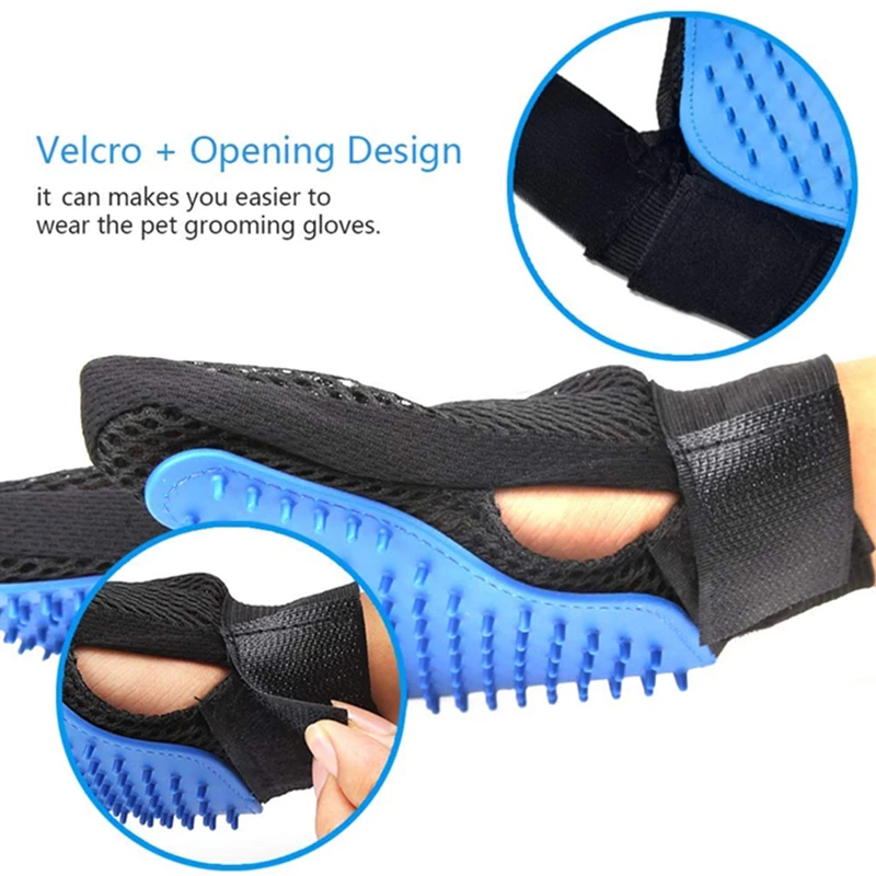 Pet Grooming Gloves Silicone B - Rubber Glove Cleaning recension och pris