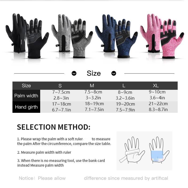 Zipper Winter Gloves for Men W - Gardening Glove Waterproof recension och pris