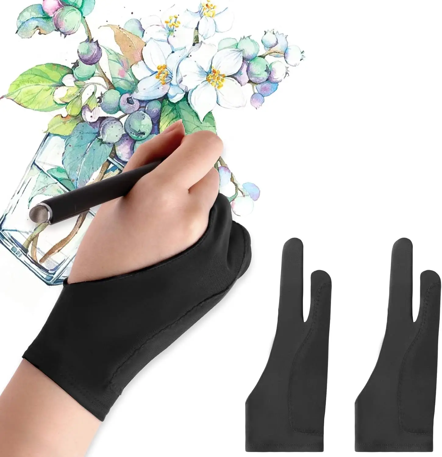 S/M/L Anti-touch Gloves Two-Fi - Touchscreen Glove Capacitive recension och pris