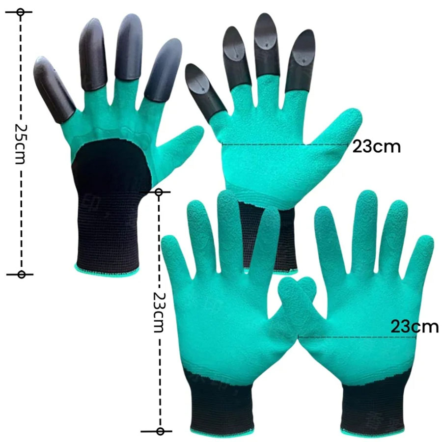 1Pair Gardening Gloves with Cl - Gardening Glove Waterproof recension och pris