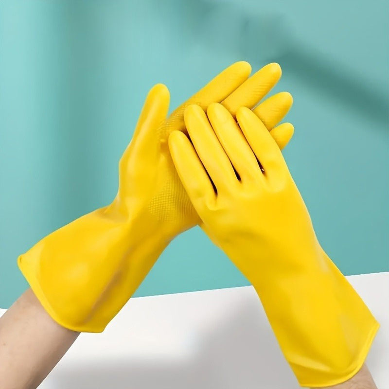1Pairs(2pcs) Rubber Gloves Was - Dish Glove Rubber recension och pris