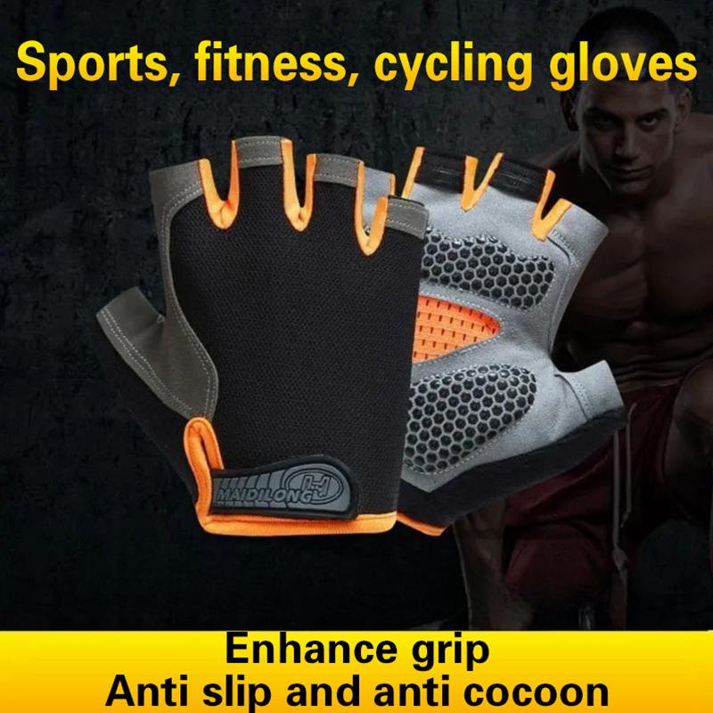 Half Finger Cycling Gloves Men - Fingerless Glove Knit recension och pris