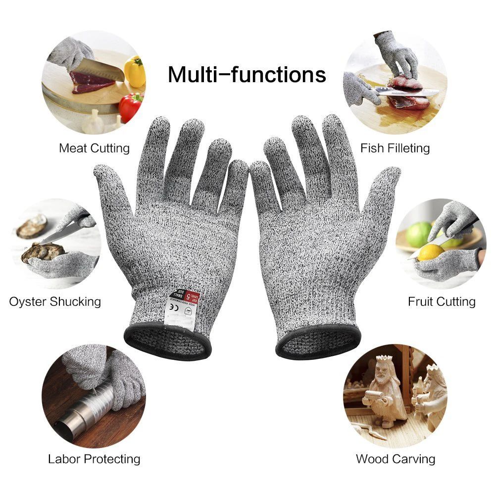 HPPE Level 5 Anti-Cut Gloves K - Cut Resistant Glove recension och pris