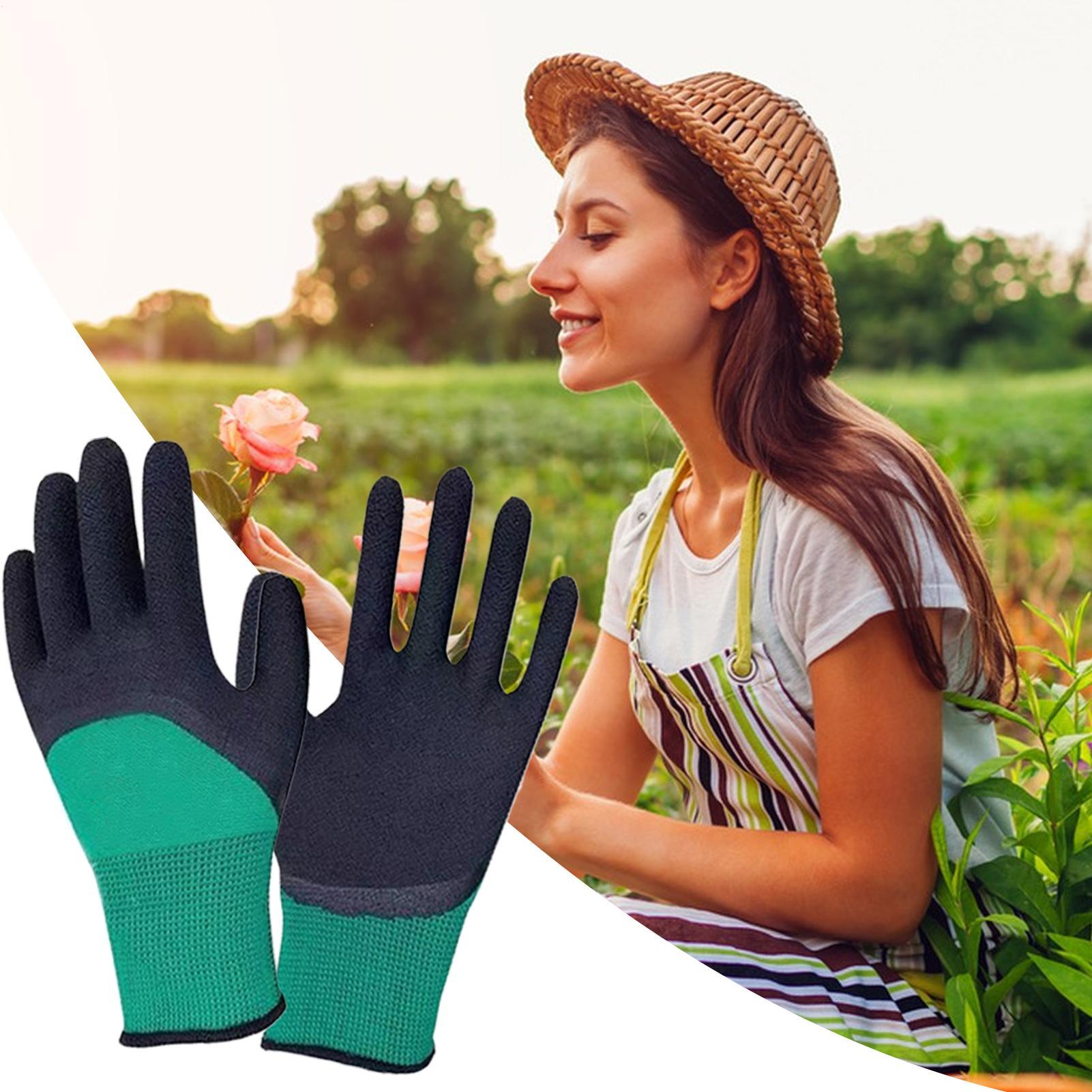 1Pair of Gardening Gloves Rubb - Gardening Glove Waterproof recension och pris