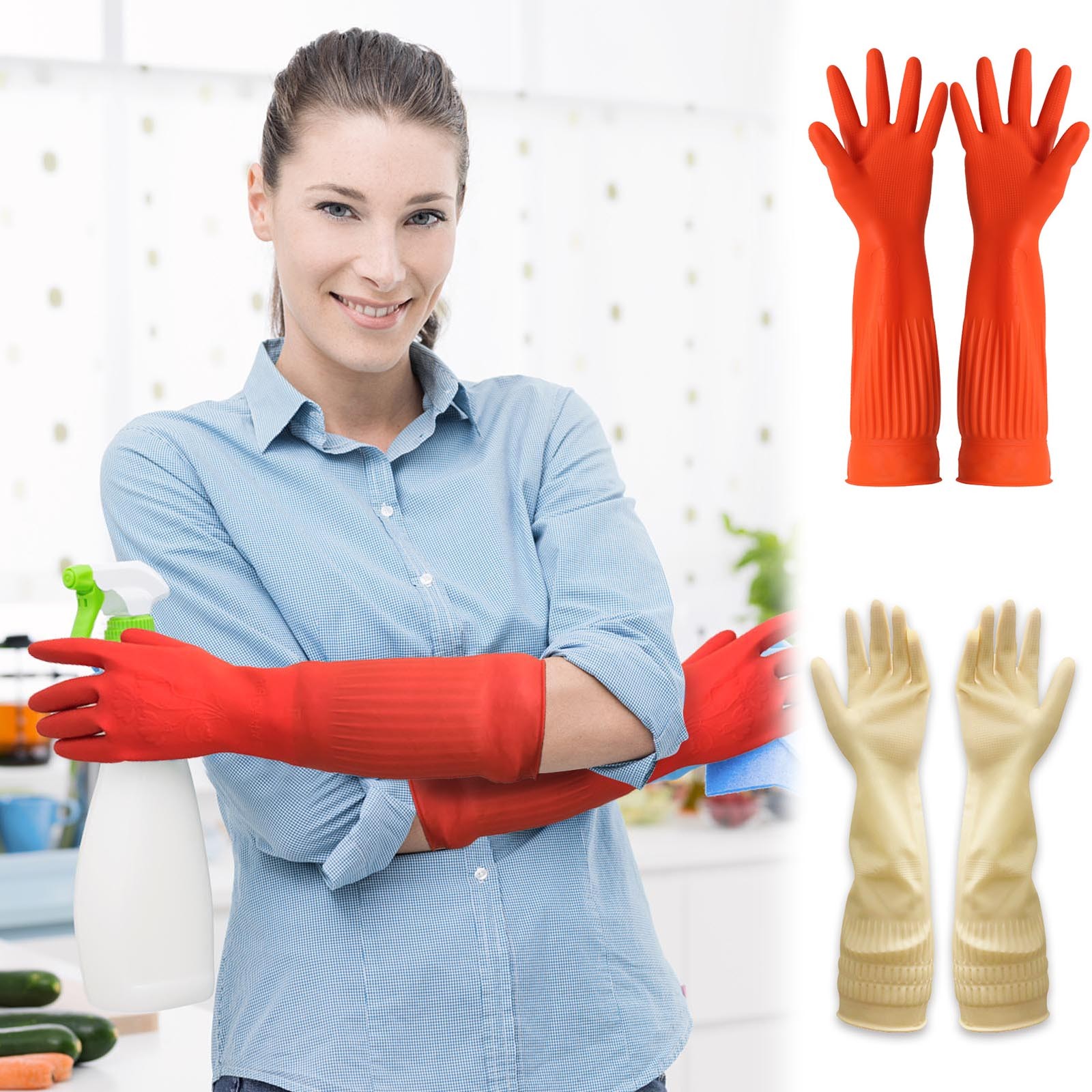1pair Flexible Comfortable Rub - Dish Glove Rubber recension och pris