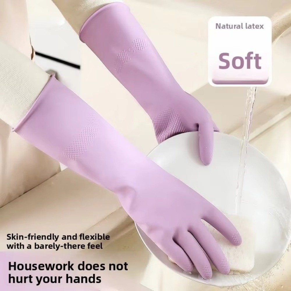 Latex Dish Washing Gloves with - Dish Glove Rubber recension och pris
