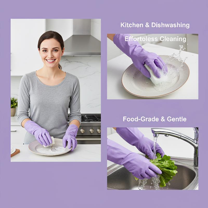 1Pair Latex Dish Washing Glove - Dish Glove Rubber recension och pris
