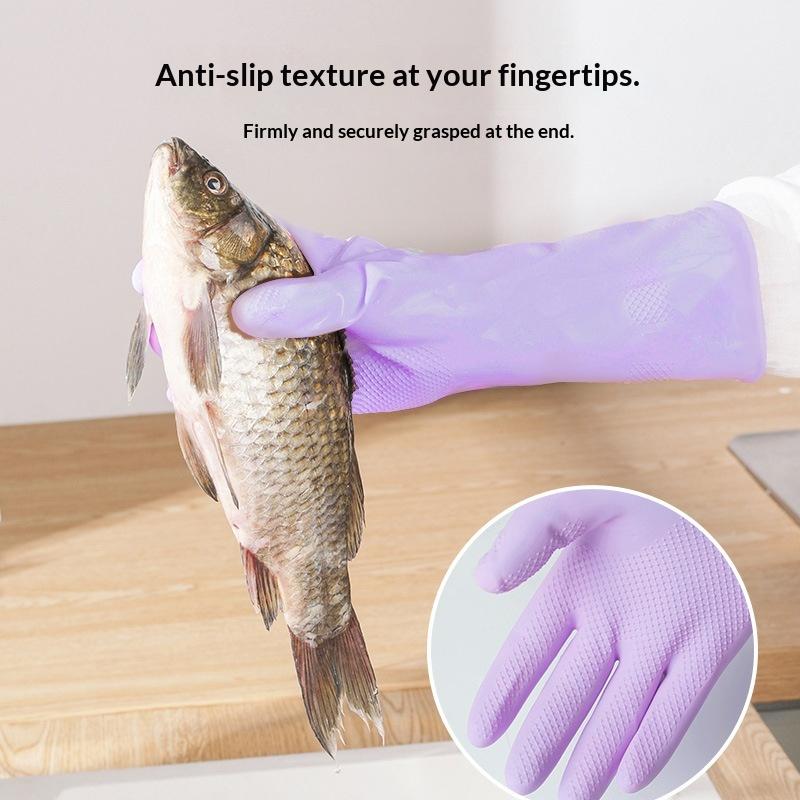 1Pair Latex Dish Washing Glove - Dish Glove Rubber recension och pris