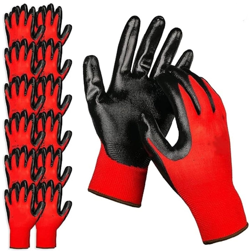 4/20PCS Nitrile Coated Safety  - Nitrile Mechanic Glove recension och pris