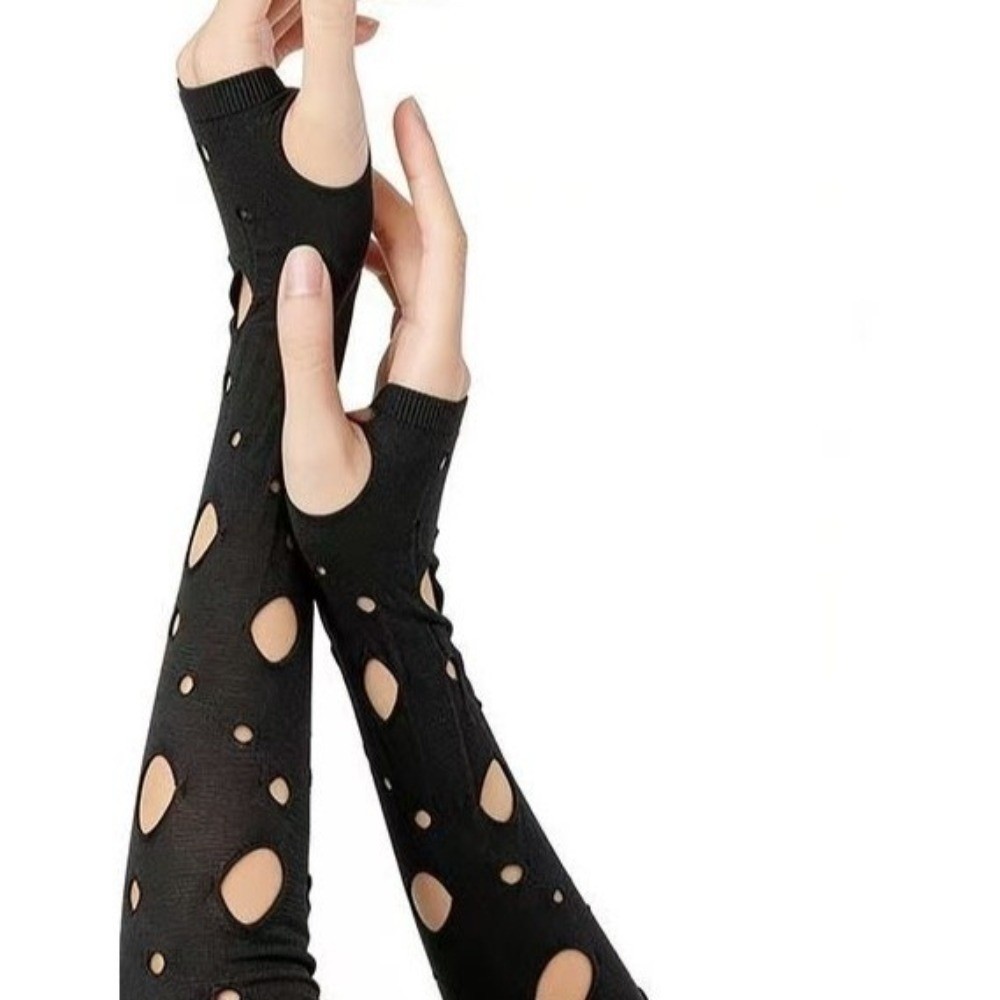 Sleeve Covers Ripped Arm Warme - Fingerless Glove Knit recension och pris