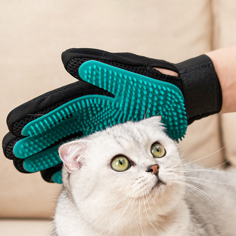 Pet Grooming Glove, Gentle Hai - Rubber Glove Cleaning recension och pris