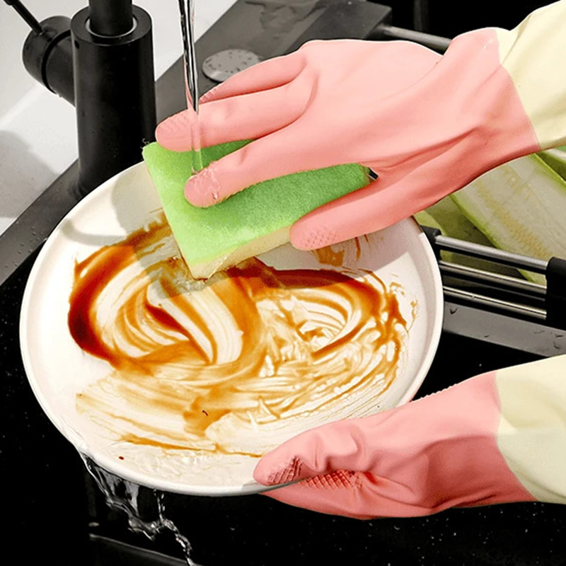 Thickened Kitchen Gloves, Dish - Dish Glove Rubber recension och pris