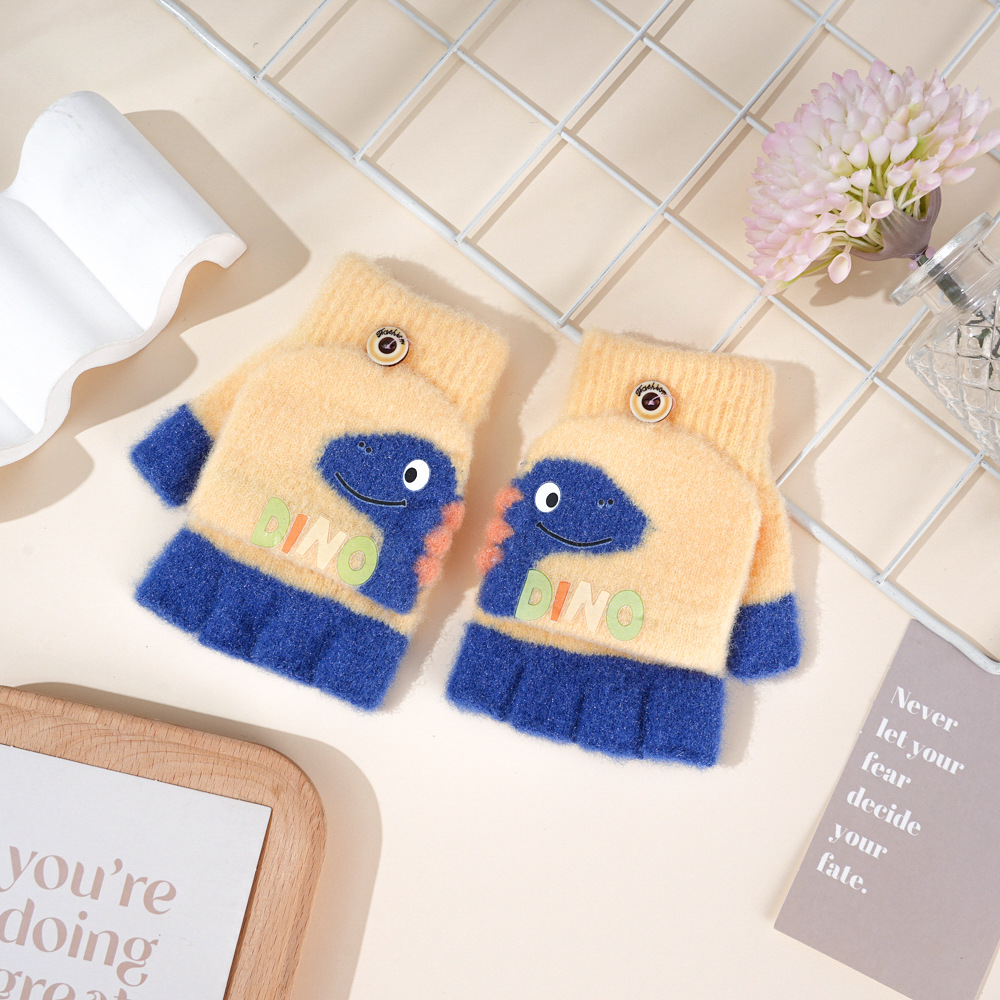 Winter Knitting Cute Dinosaur  - Winter Glove Insulated recension och pris