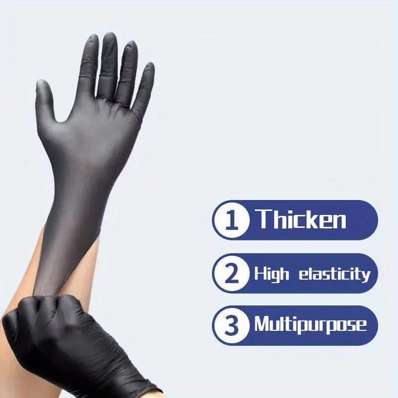100/50/20PCS Black Nitrile Glo - Nitrile Mechanic Glove recension och pris