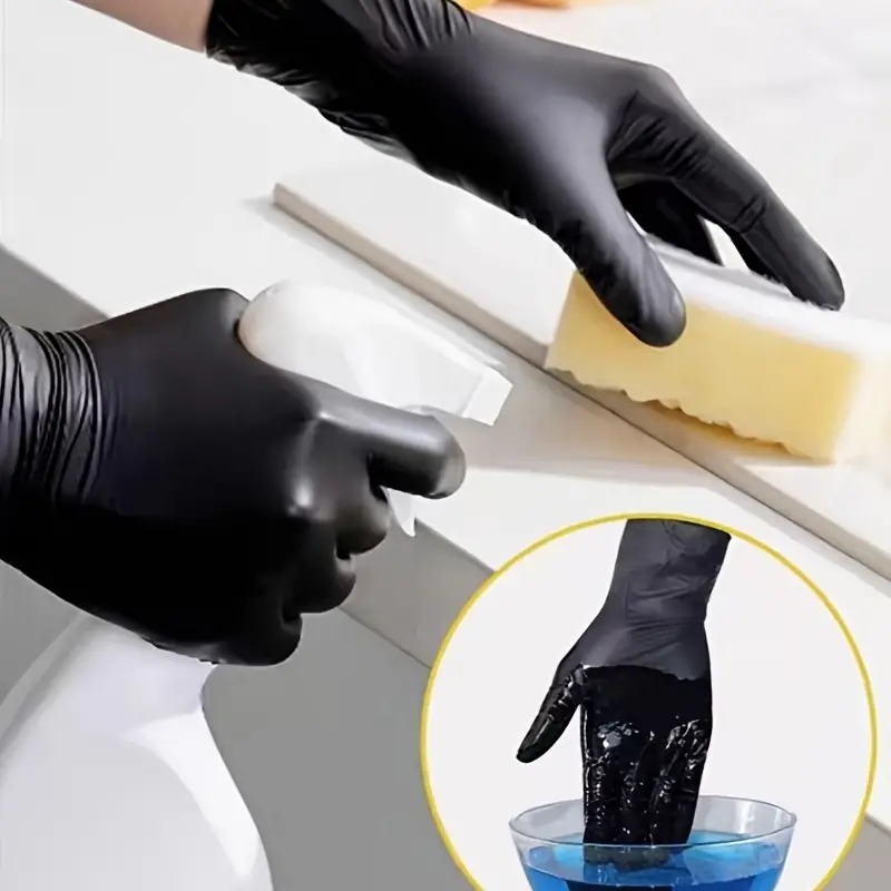 100/50/20PCS Black Nitrile Glo - Nitrile Mechanic Glove recension och pris