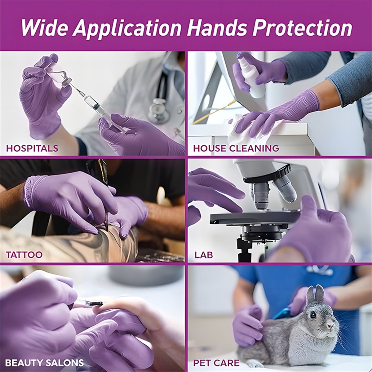 2026 New Tool 100pcs Nitrile E - Exam Glove Nitrile recension och pris