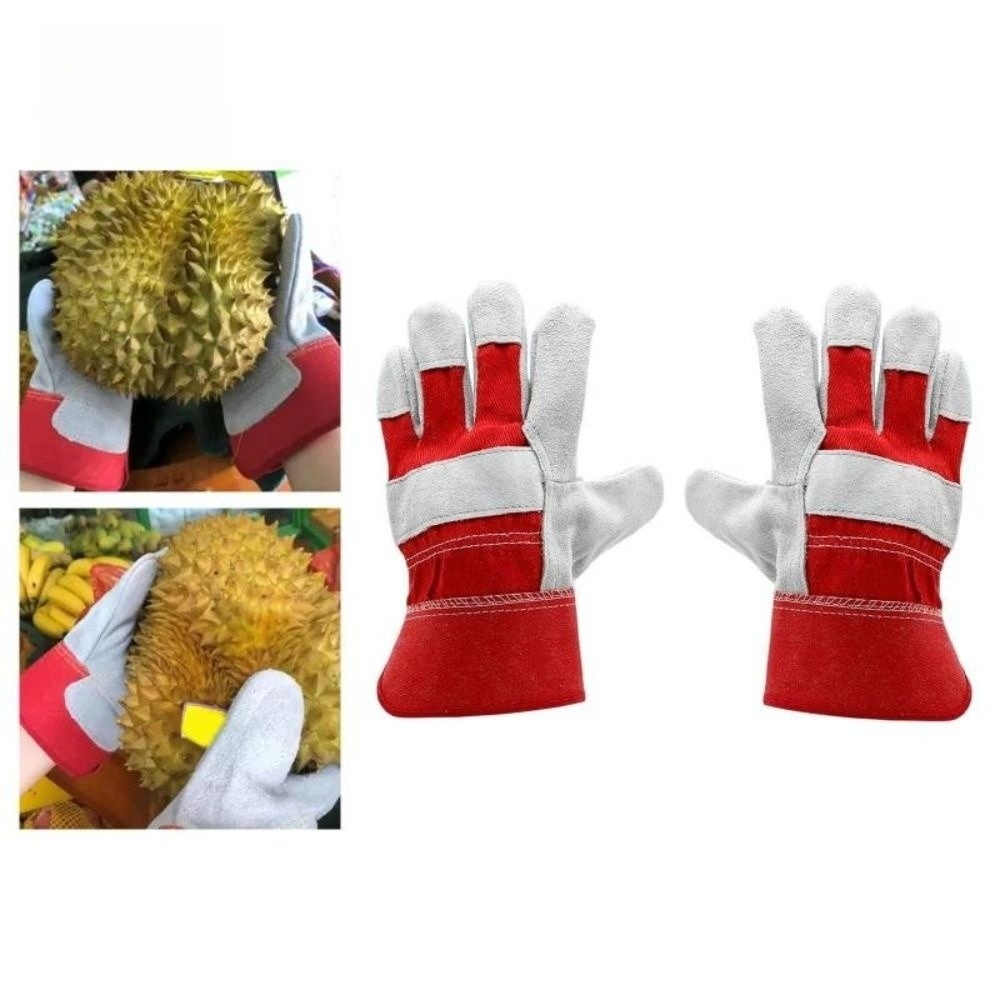 Cowhide Leather Gardening Glov - Cut Resistant Glove recension och pris