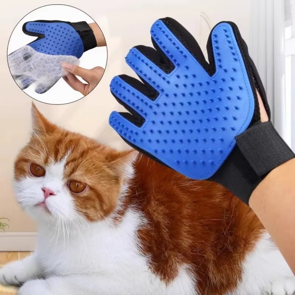 Pet Cat Dog Grooming Gloves Ca - Rubber Glove Cleaning recension och pris