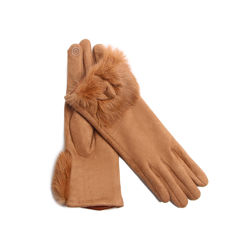 Winter Female Suede Leather Bo - Leather Driving Glove recension och pris