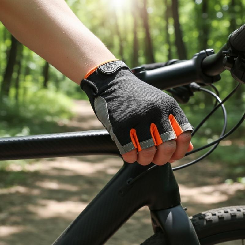 1Pair Half Finger Cycling Glov - Fingerless Glove Knit recension och pris