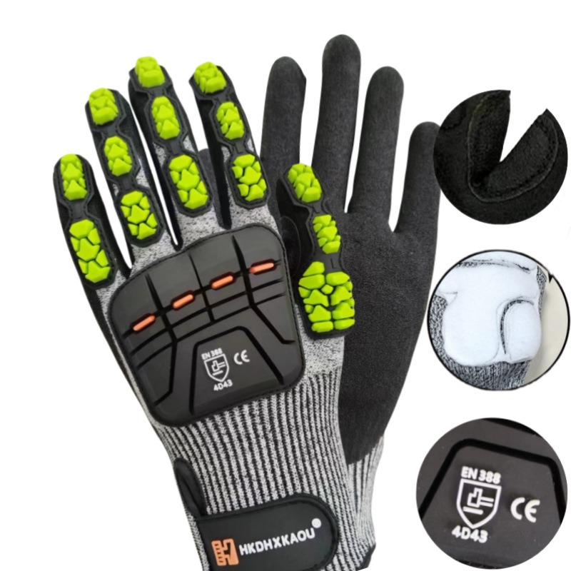 New TPR Mechanical Anti-Impact - Work Glove Impact recension och pris
