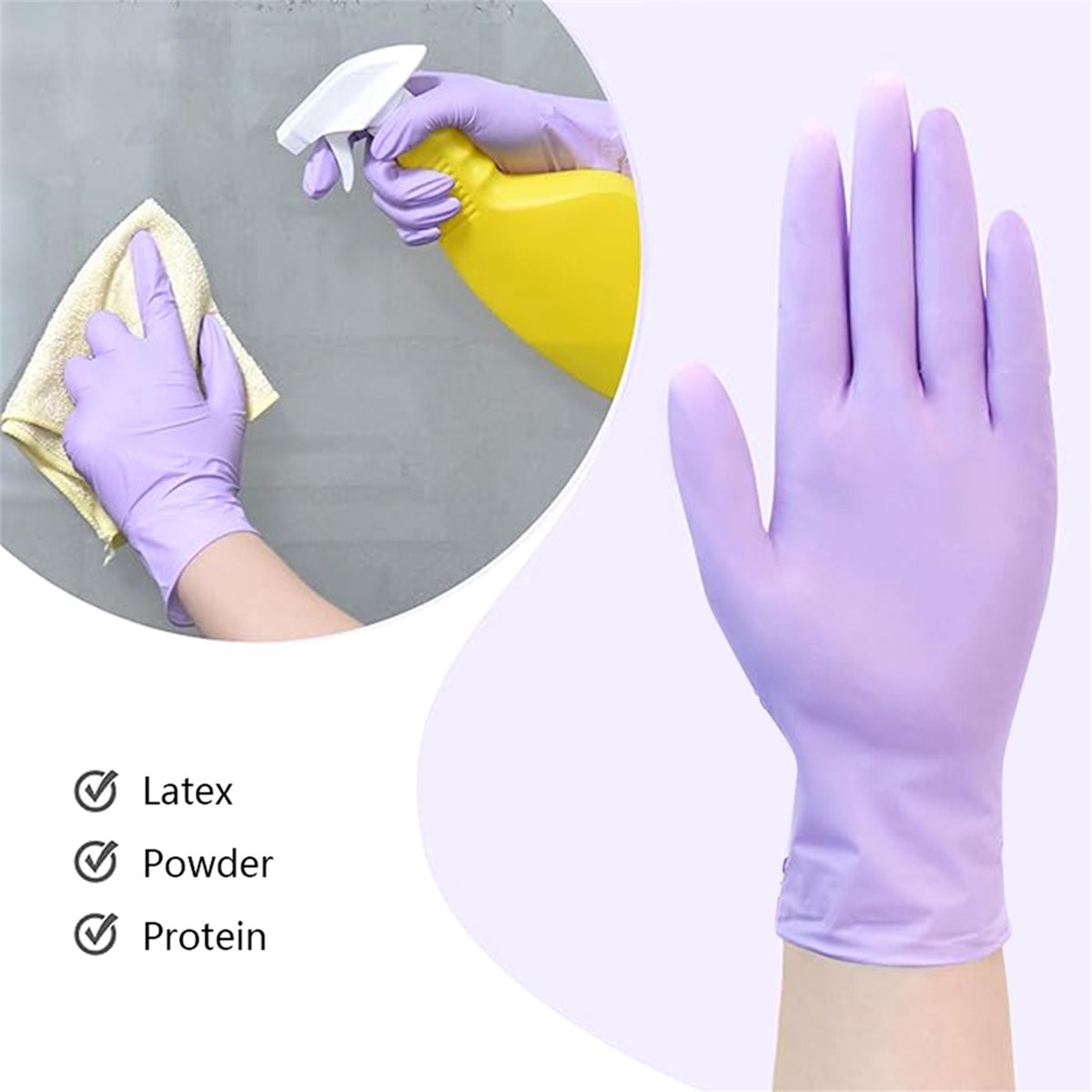 High Quality 100pcs Nitrile Ex - Exam Glove Nitrile recension och pris