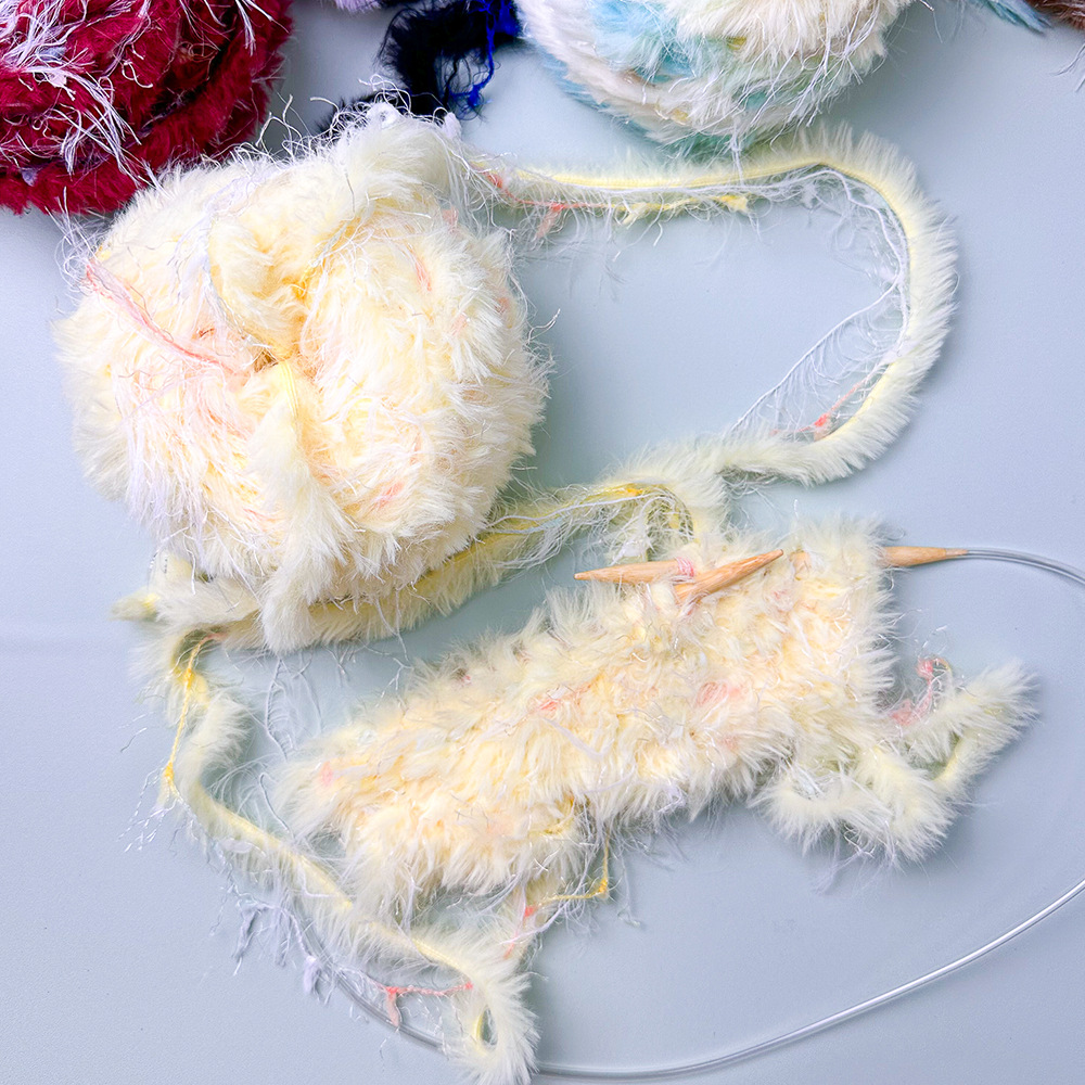 100g Hand Mixed Line Fur Line  - Wool Glove Lined recension och pris