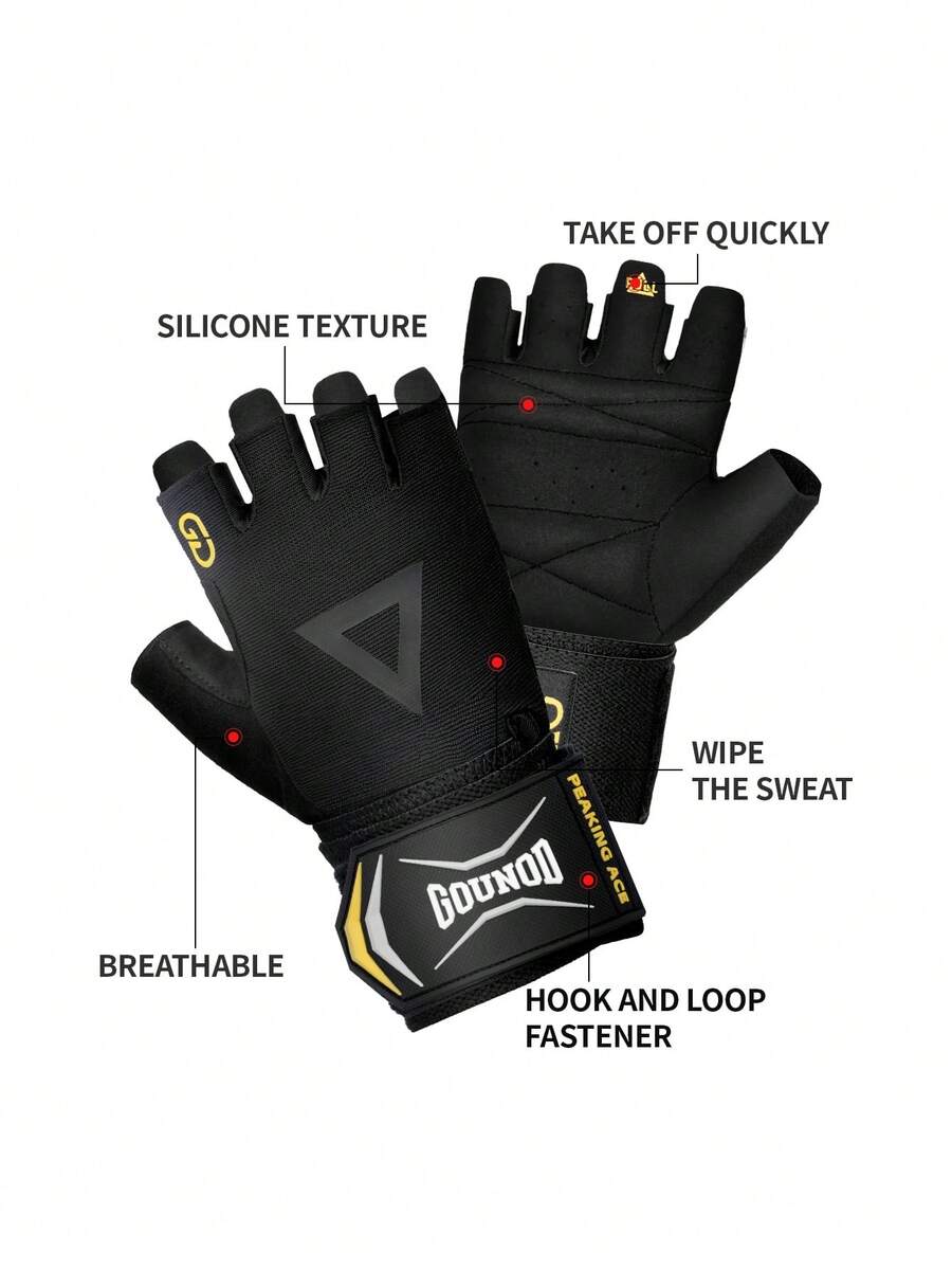 1 Pair GOUNOD Heavyweight Gym  - Workout Glove Gym recension och pris